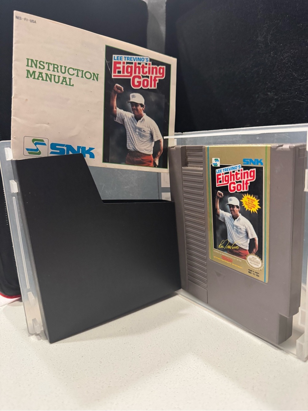 Lee Trevino's Fighting Golf NES (Nintendo) Cartridge with Manual/Sleeve/Case
